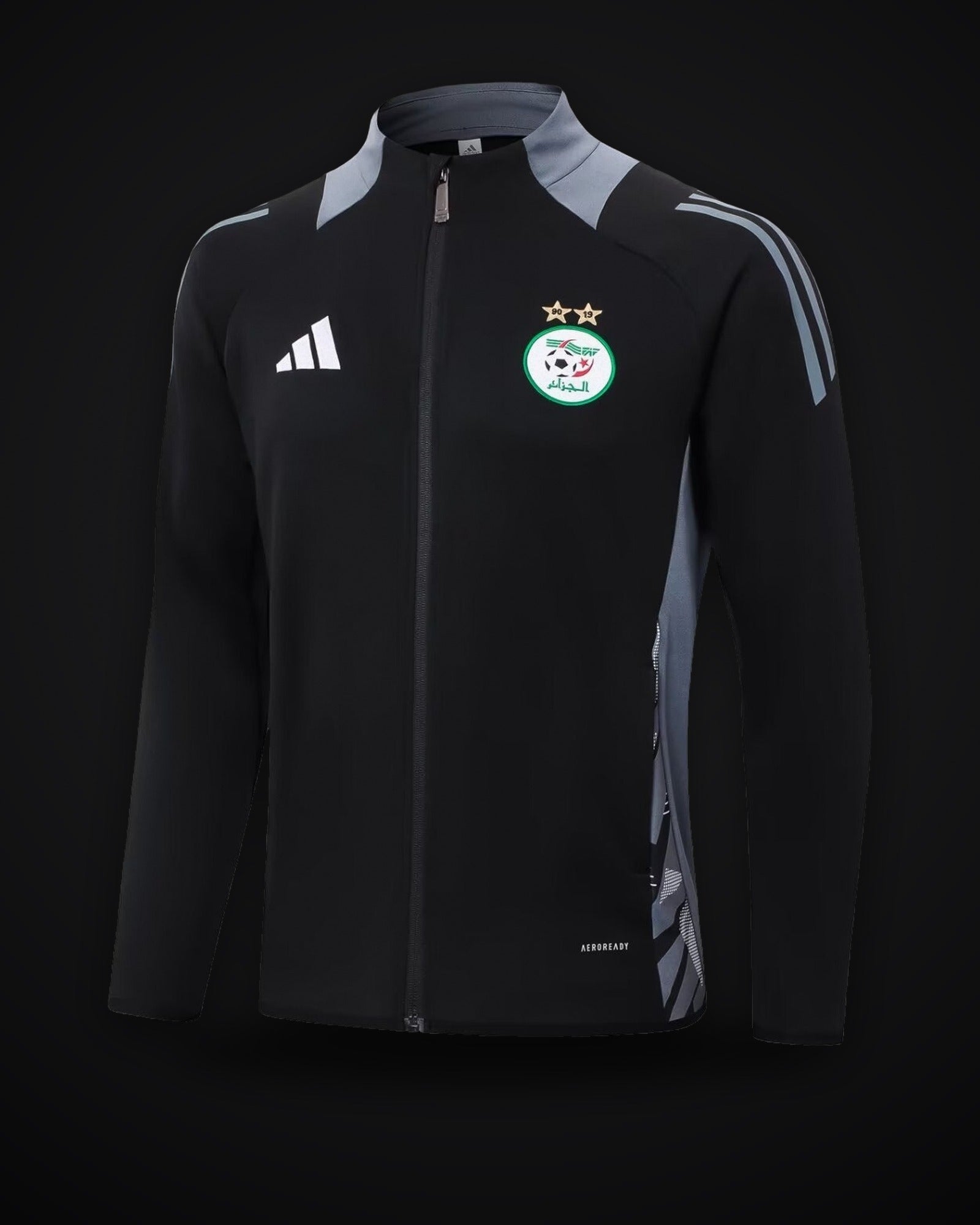 2024 Algeria Long Zipped Jacket Black
