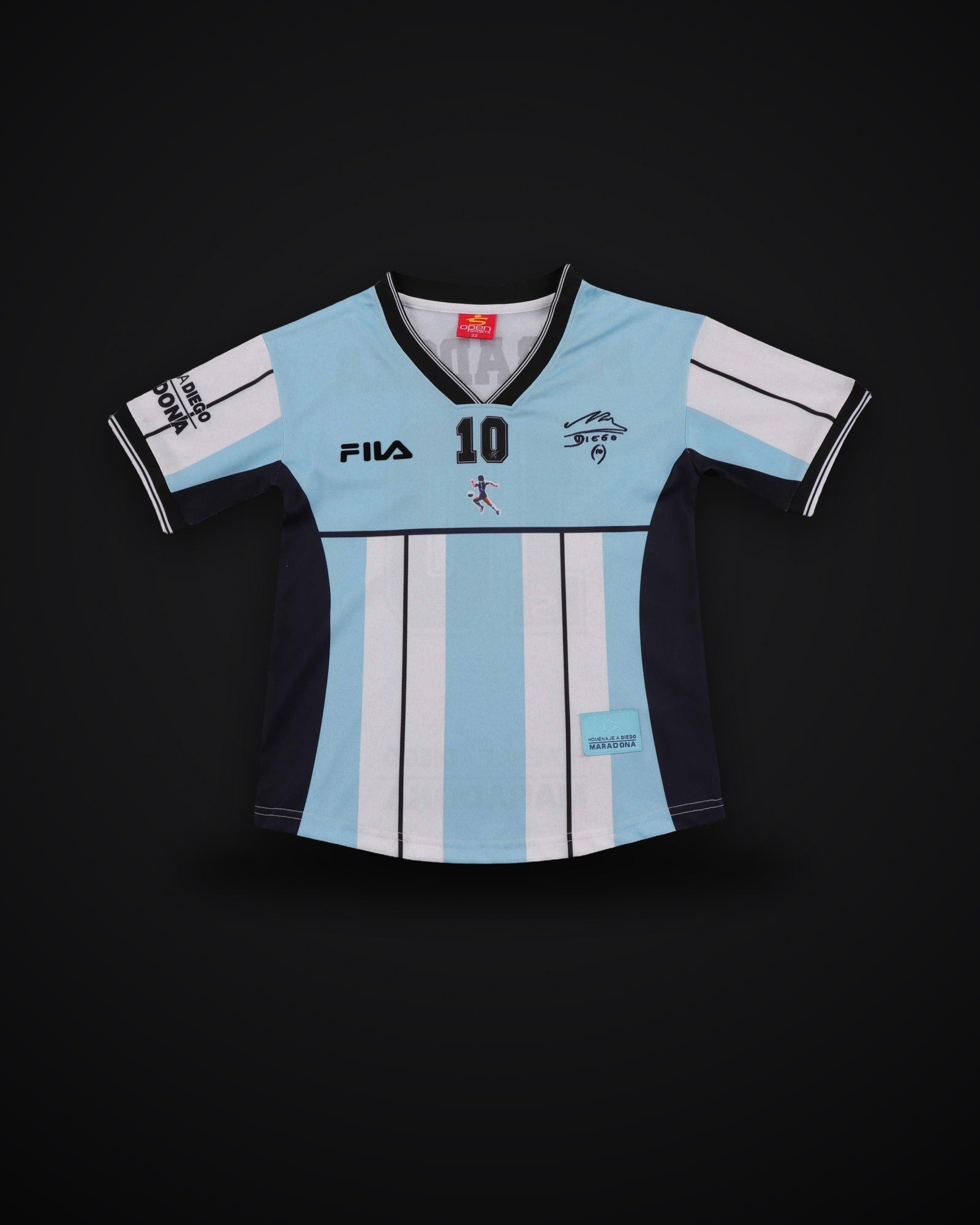 2001 Retro Argentina National Team Maradona Commemorative Edition Jersey