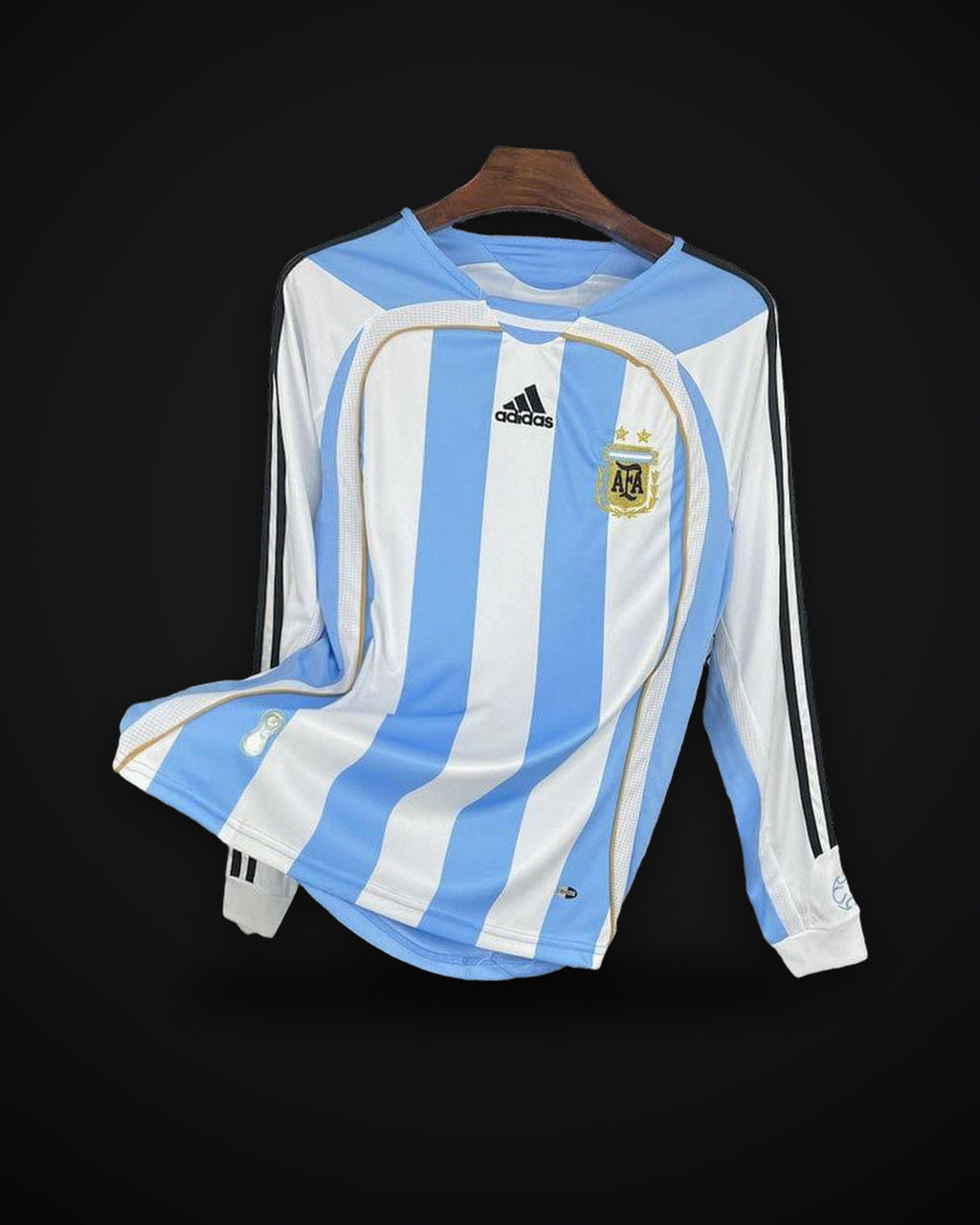 2006 Retro Long Sleeve Argentina Home