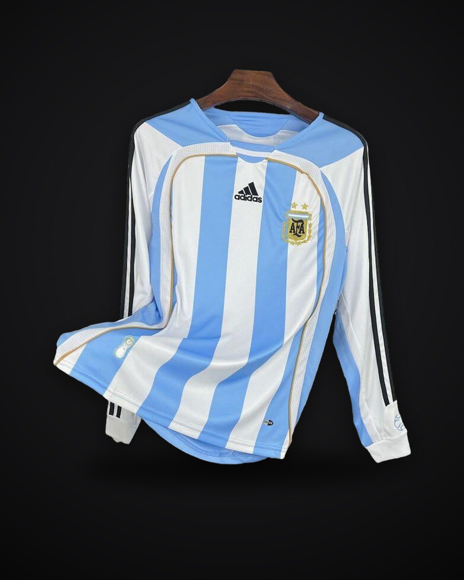 2006 Retro Long Sleeve Argentina Home