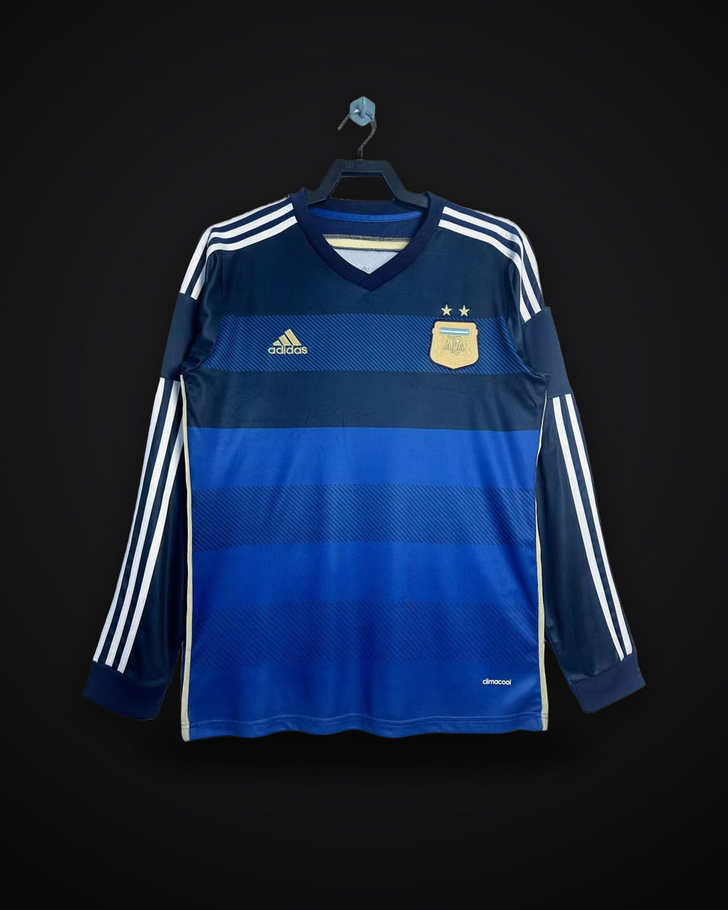 2014 Retro Long Sleeve Argentina National Team Away Jersey
