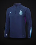 2022 Argentina Half-Pull Training Suit Royal Blue Jersey Set