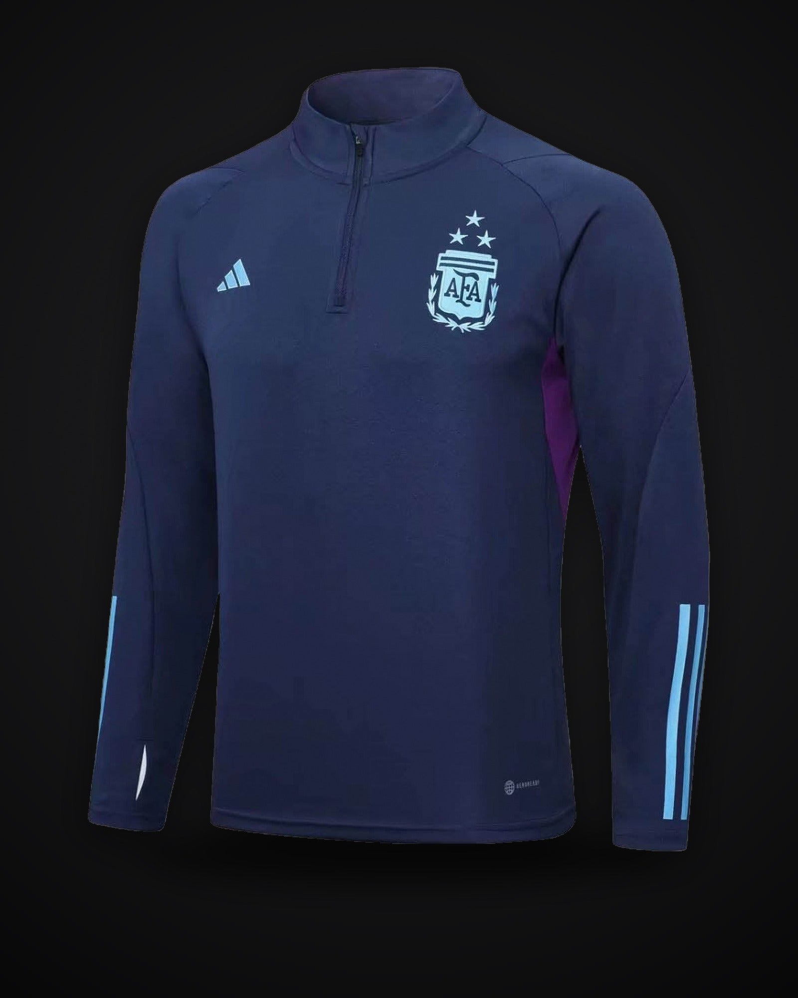 2022 Argentina Half-Pull Training Suit Royal Blue Jersey Set