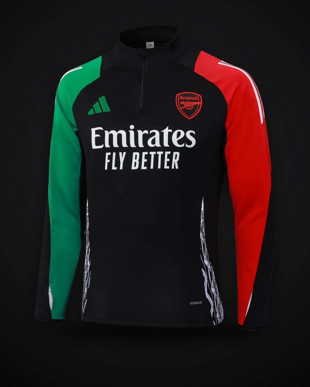 2024/2025 Arsenal Half-Pull Training Suit Black