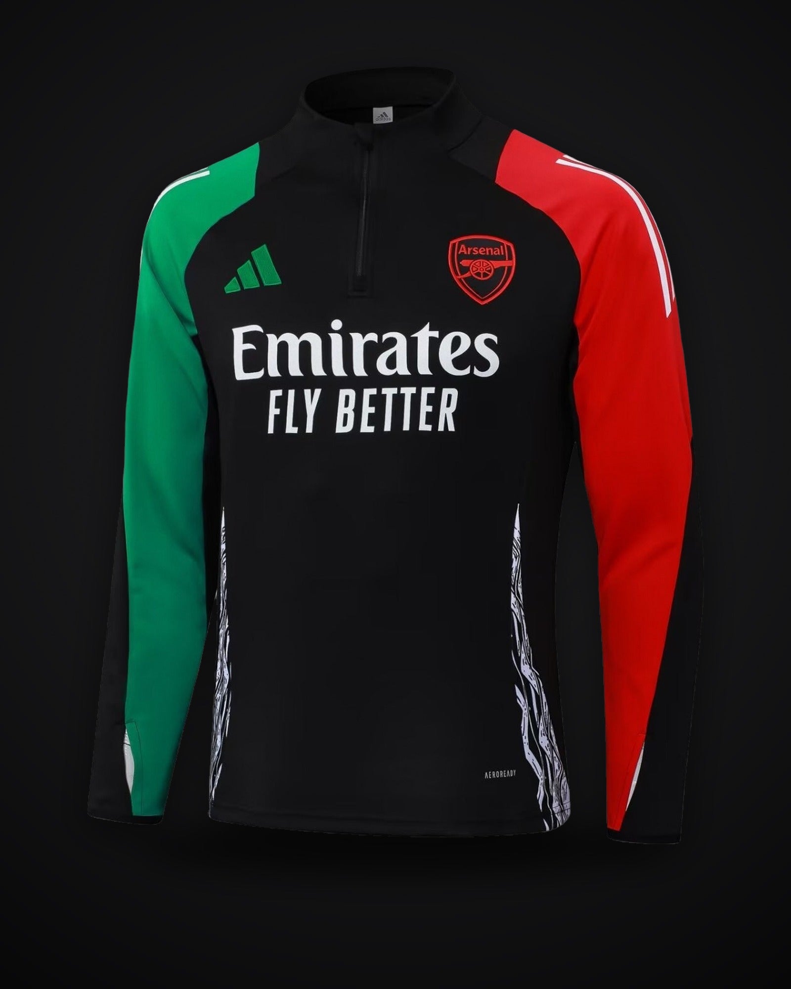2024/2025 Arsenal Half-Pull Training Suit Black