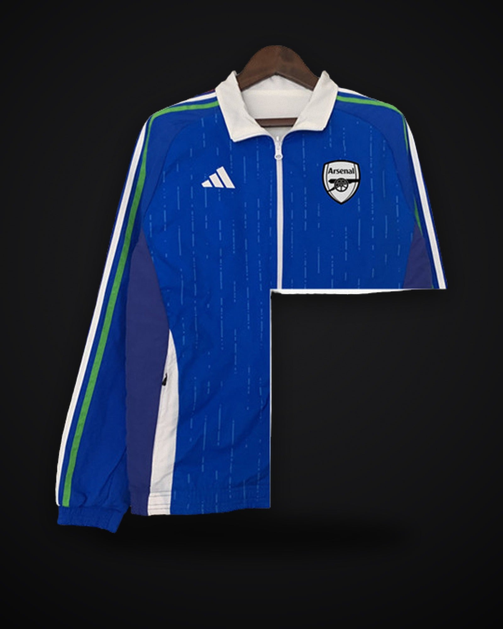 2024/2025 Arsenal Reversible Windbreaker Blue-White