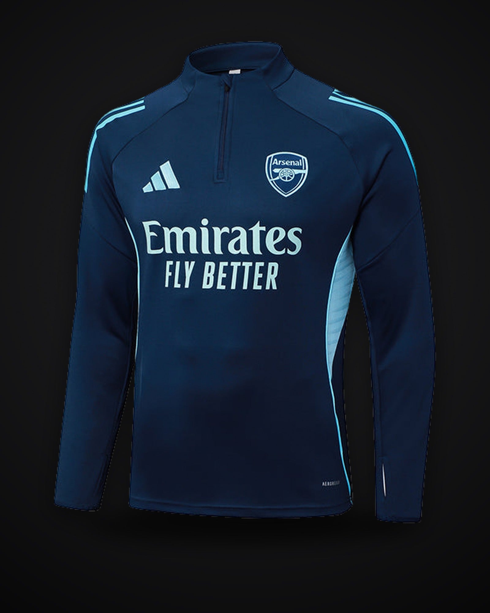 2025/2026 Arsenal Half-Pull Training Suit Royal Blue