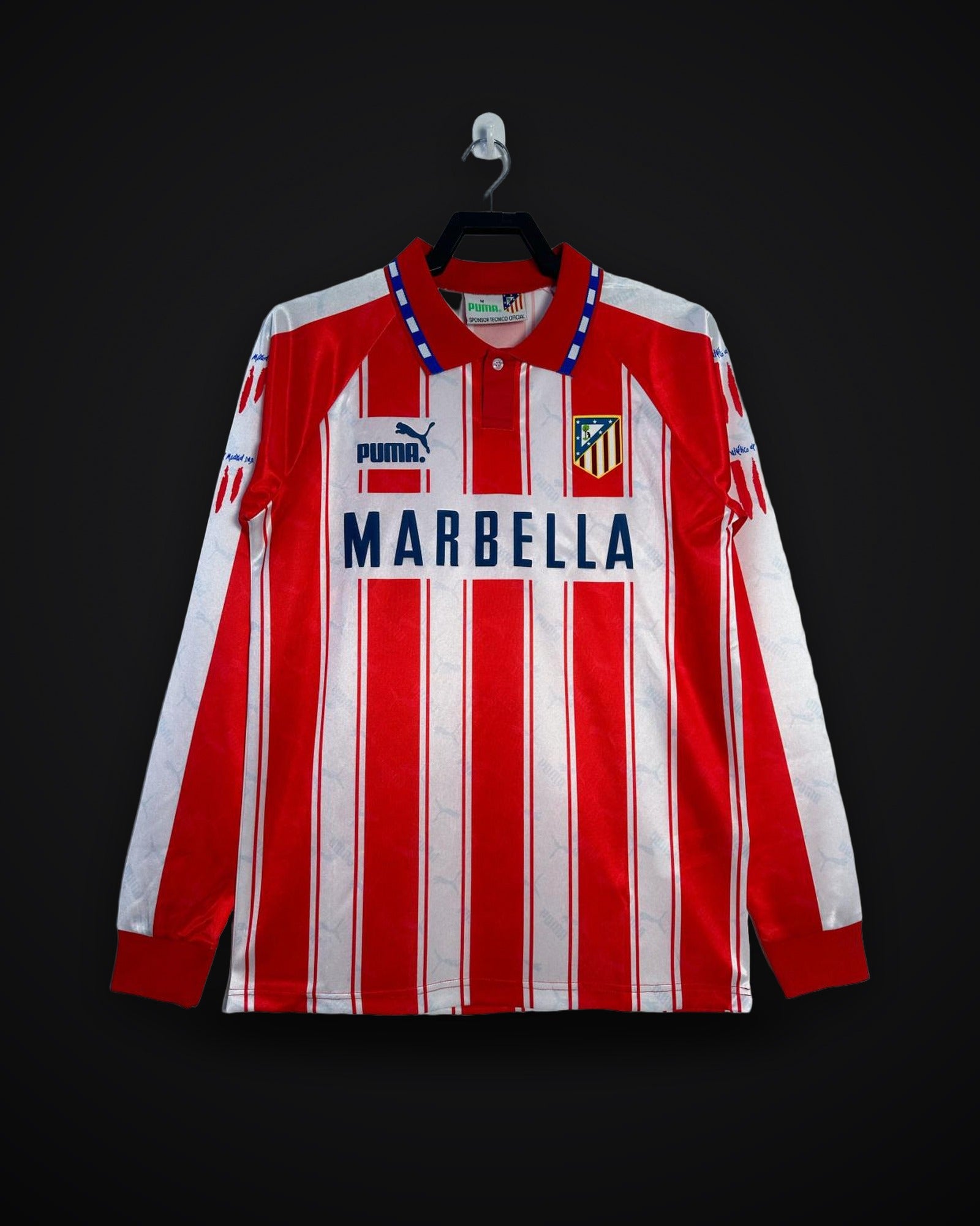 1994/1995 Retro Long sleeve Atletico Madrid Home