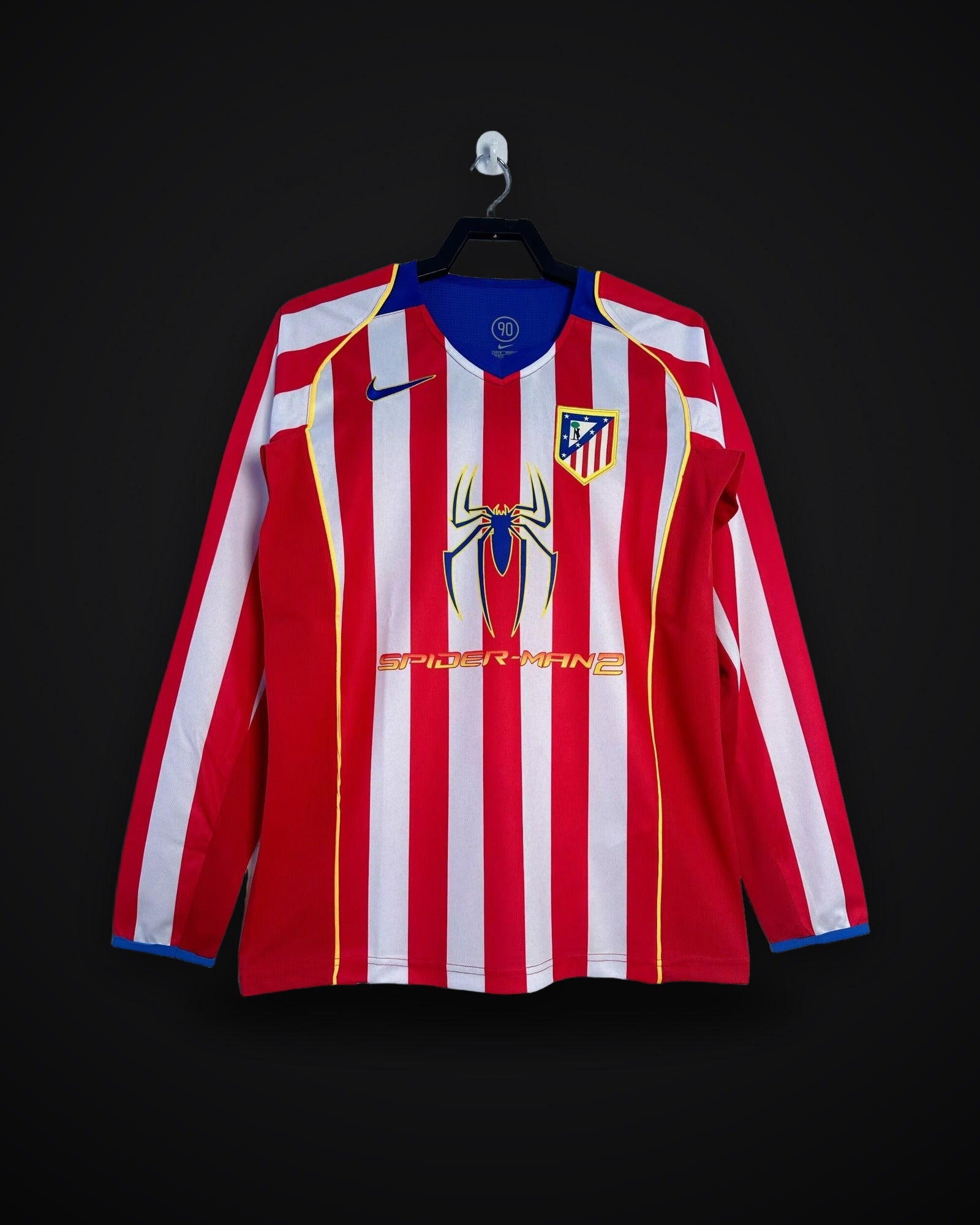 2004/2005 Retro Long Sleeve Atletico Madrid Home