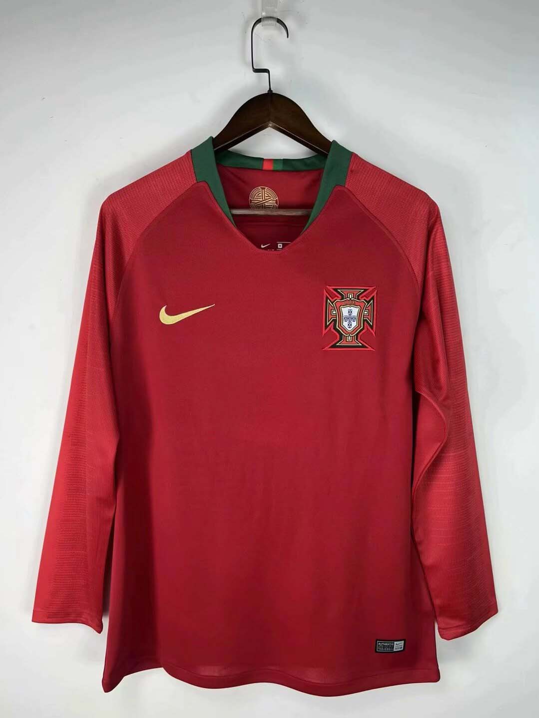 2018 Retro Long Sleeve Portugal Home