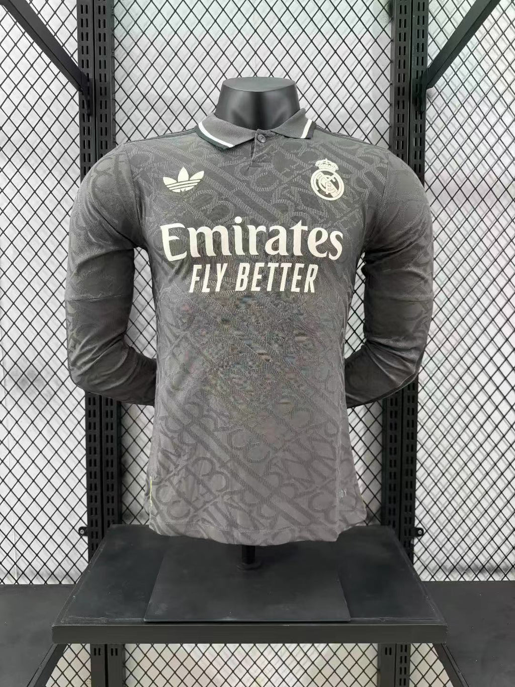 2024/2025 Player Version Real Madrid Third Away Long Sleeve Jersey