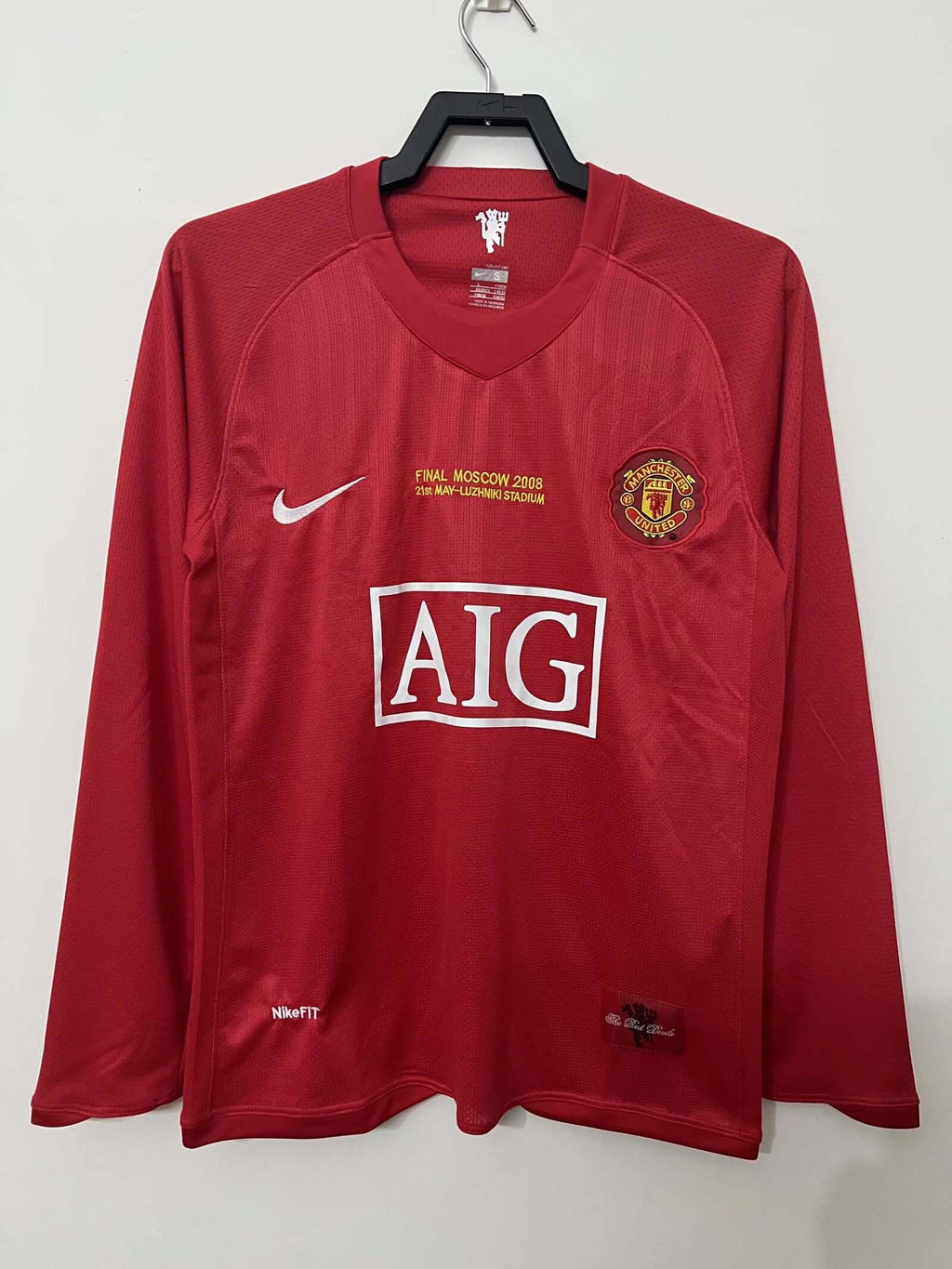 2007-2008 Retro Long Sleeve Manchester United Home