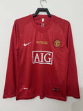 2007-2008 Retro Long Sleeve Manchester United Home