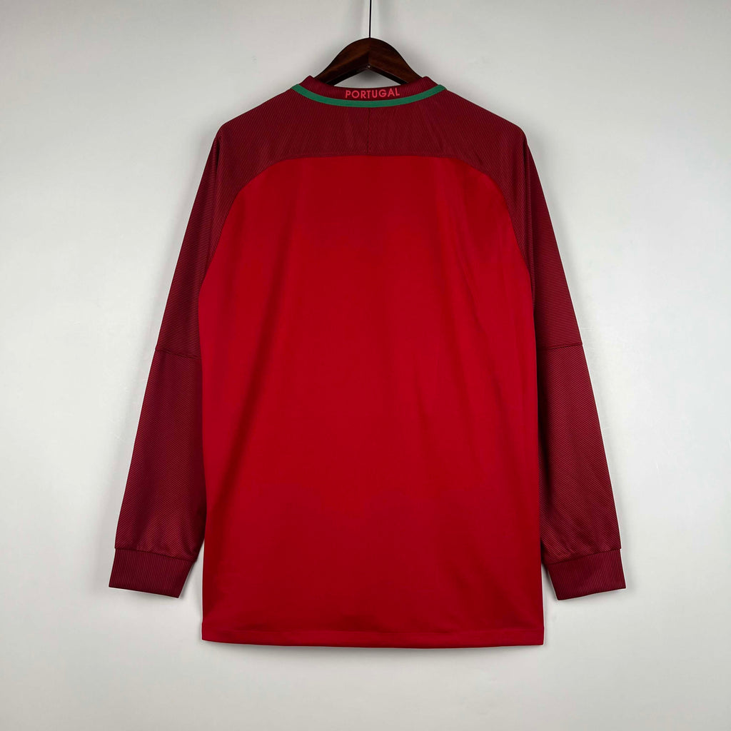 2016 Retro Long Sleeve Portugal Home