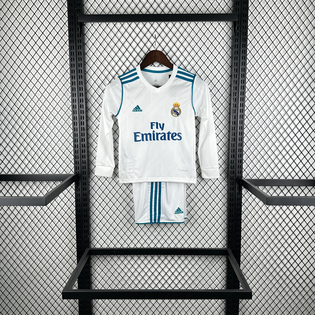 2017/2018 Retro Long Sleeve Real Madrid Home