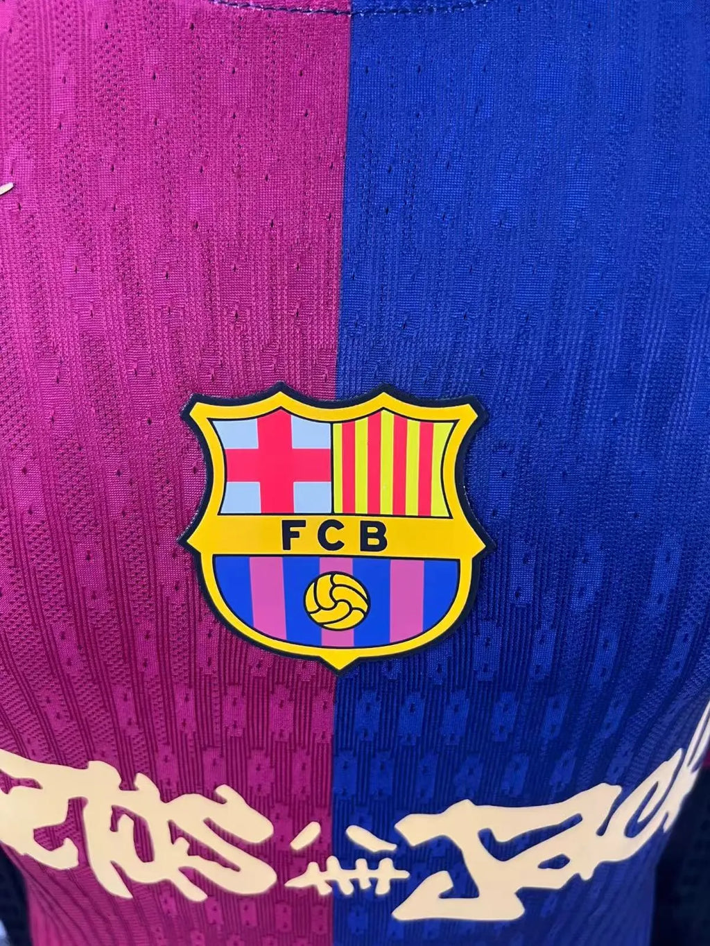2024/2025 Long Sleeve Player Version Barcelona x Travis Scott Collab Home