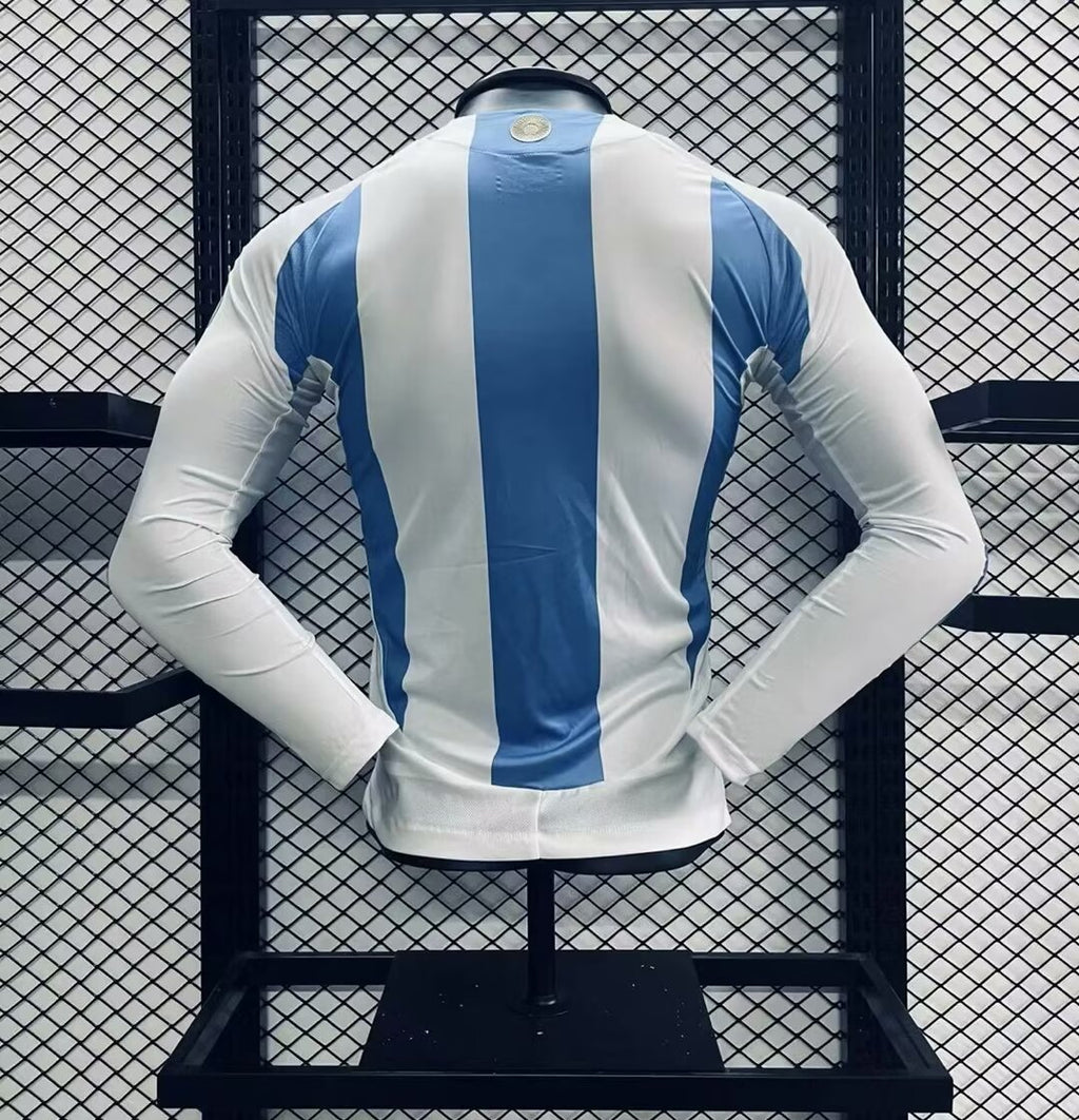 2024-2025 Player Version Argentina Home Long Sleeves Jersey