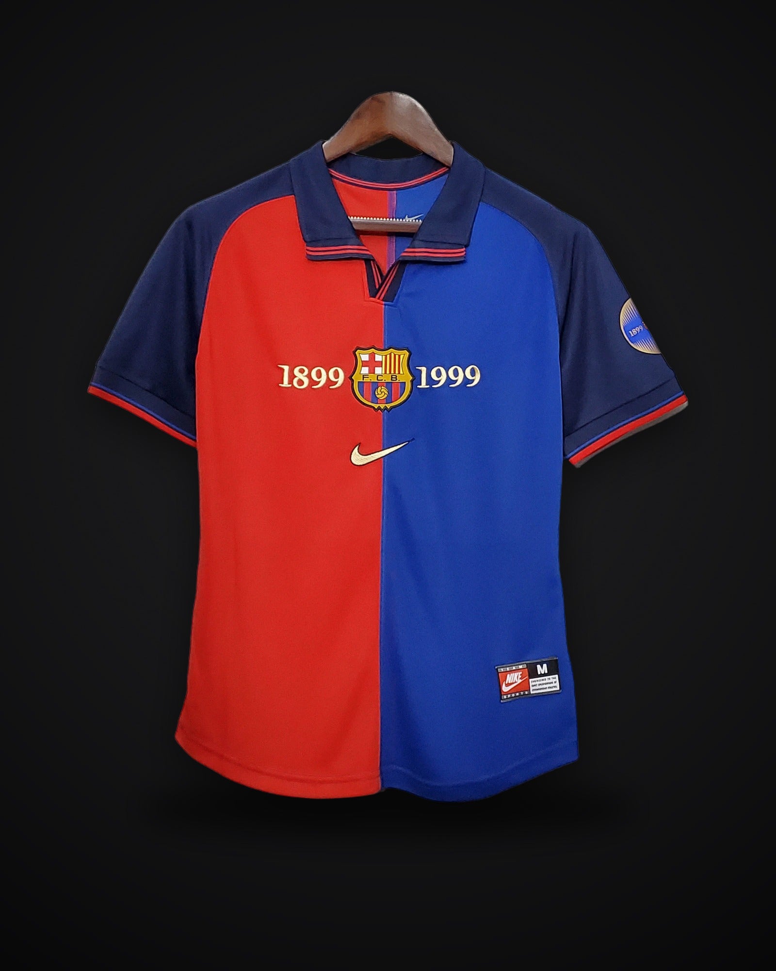 1999/2000 Retro Barcelona Home 100th Anniversary Version