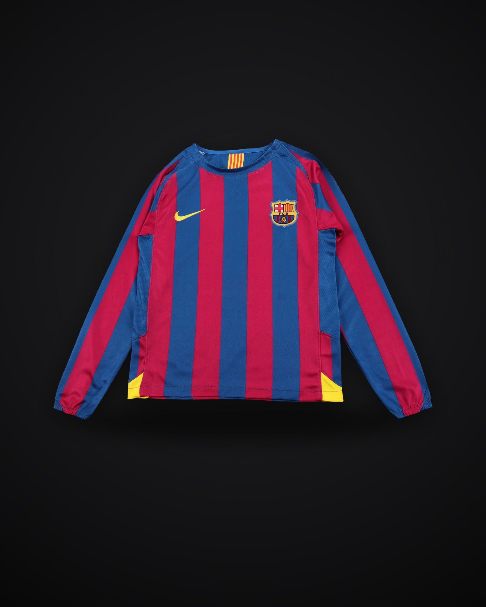2005-2006 Retro Long Sleeve Barcelona Home