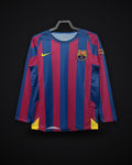 2005/2006 Retro Long Sleeve Barcelona Home