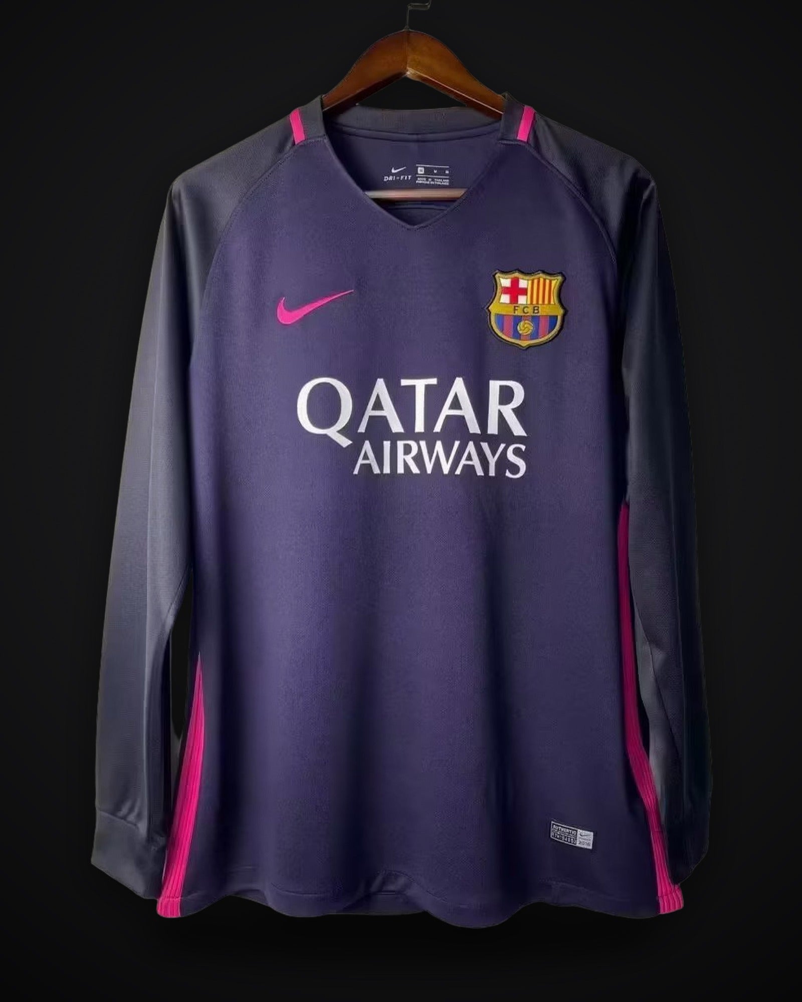 2016/2017 Retro Long Sleeve Barcelona Away
