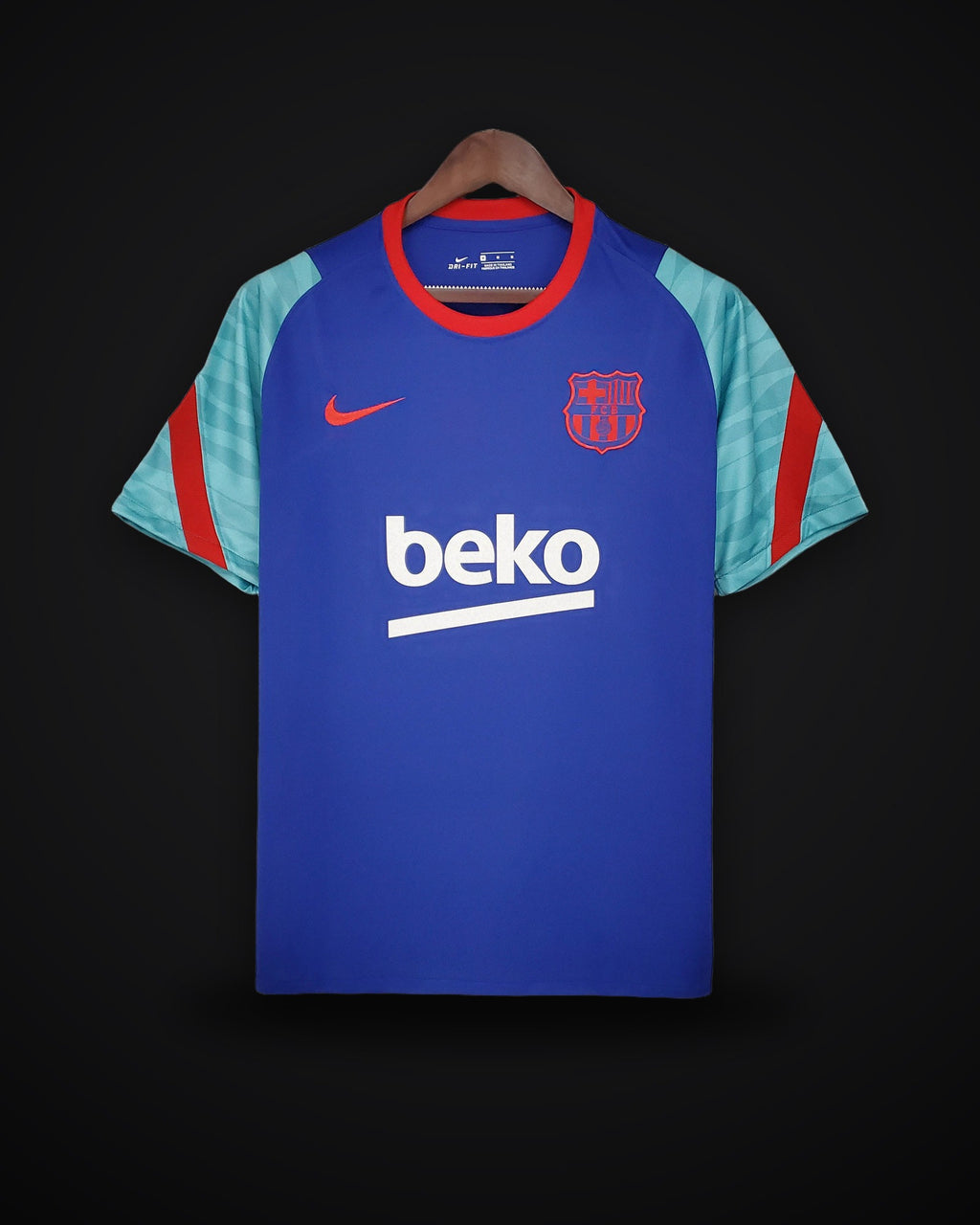 2021/2022 Barcelona Jersey Training Wear Blue And Green