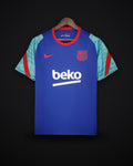 2021/2022 Barcelona Jersey Training Wear Blue And Green
