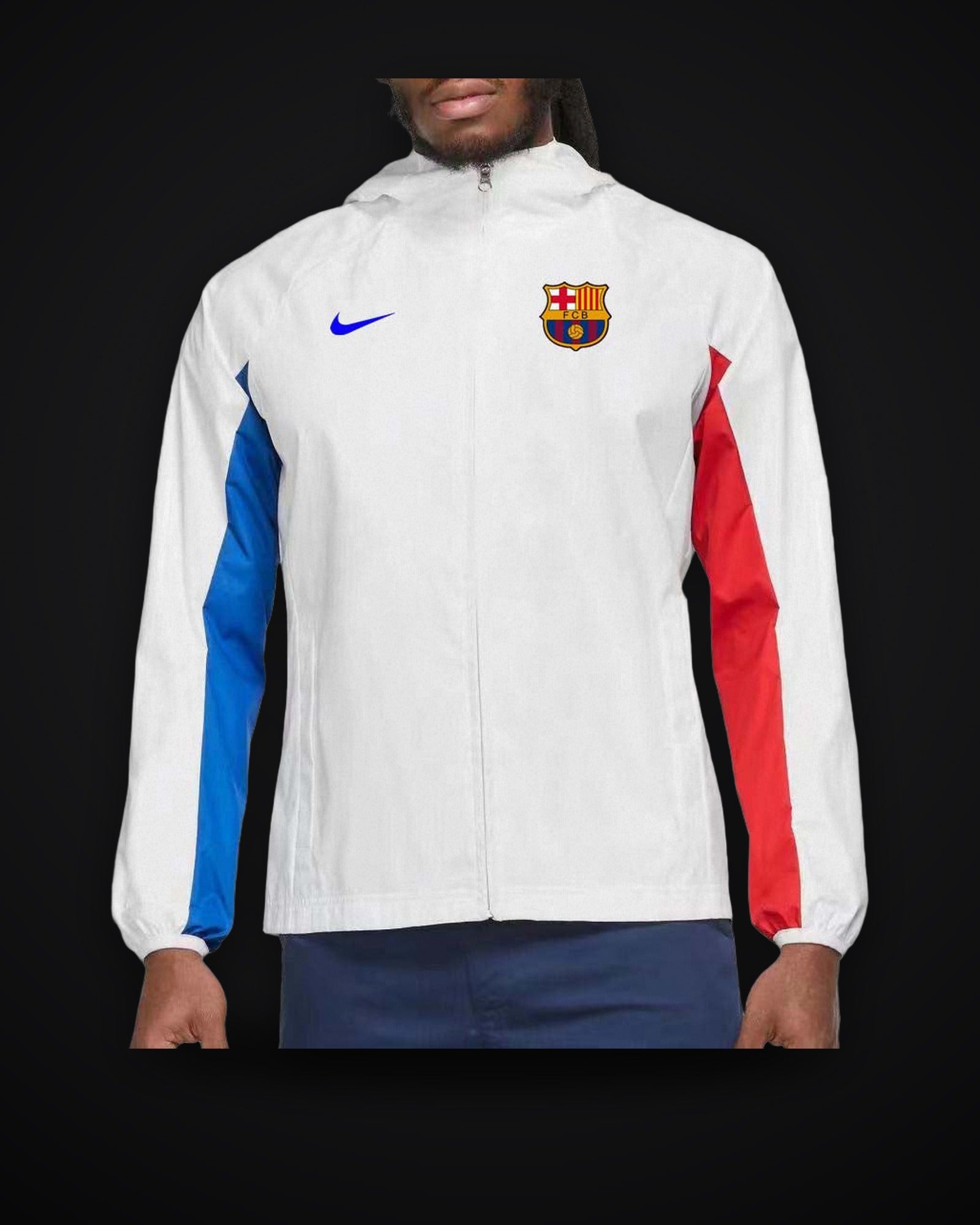 2023/2024 Barcelona Jersey Windbreaker White