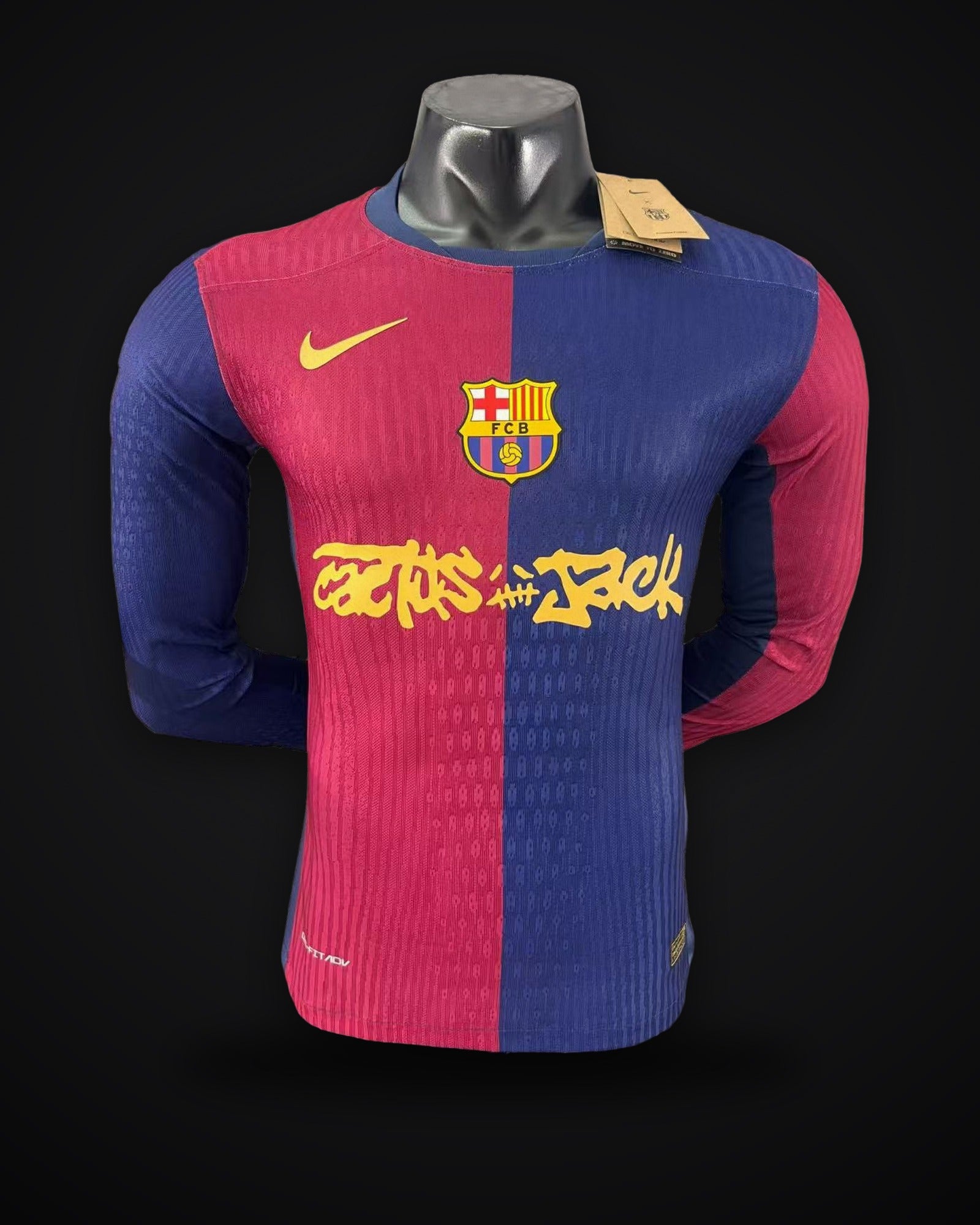 2024/2025 Long Sleeve Player Version Barcelona x Travis Scott Collab Home