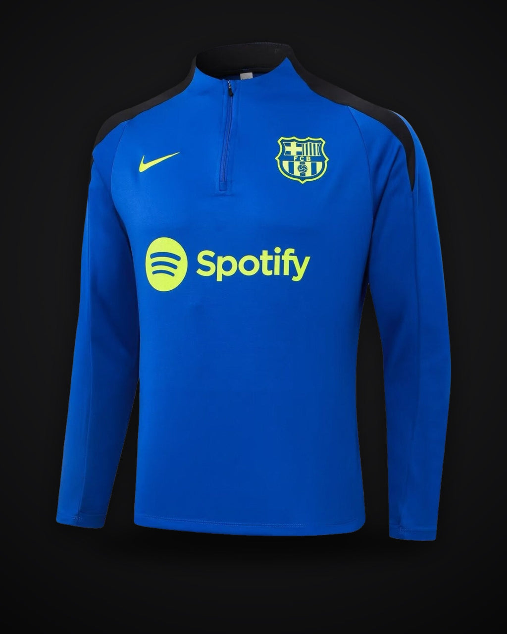 2024/2025 Barcelona Half-Pull Training Suit Color Blue