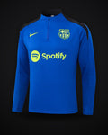2024/2025 Barcelona Half-Pull Training Suit Color Blue
