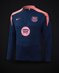 2025/2026 Barcelona Half-Pull Training Suit Royal Blue Jersey Set