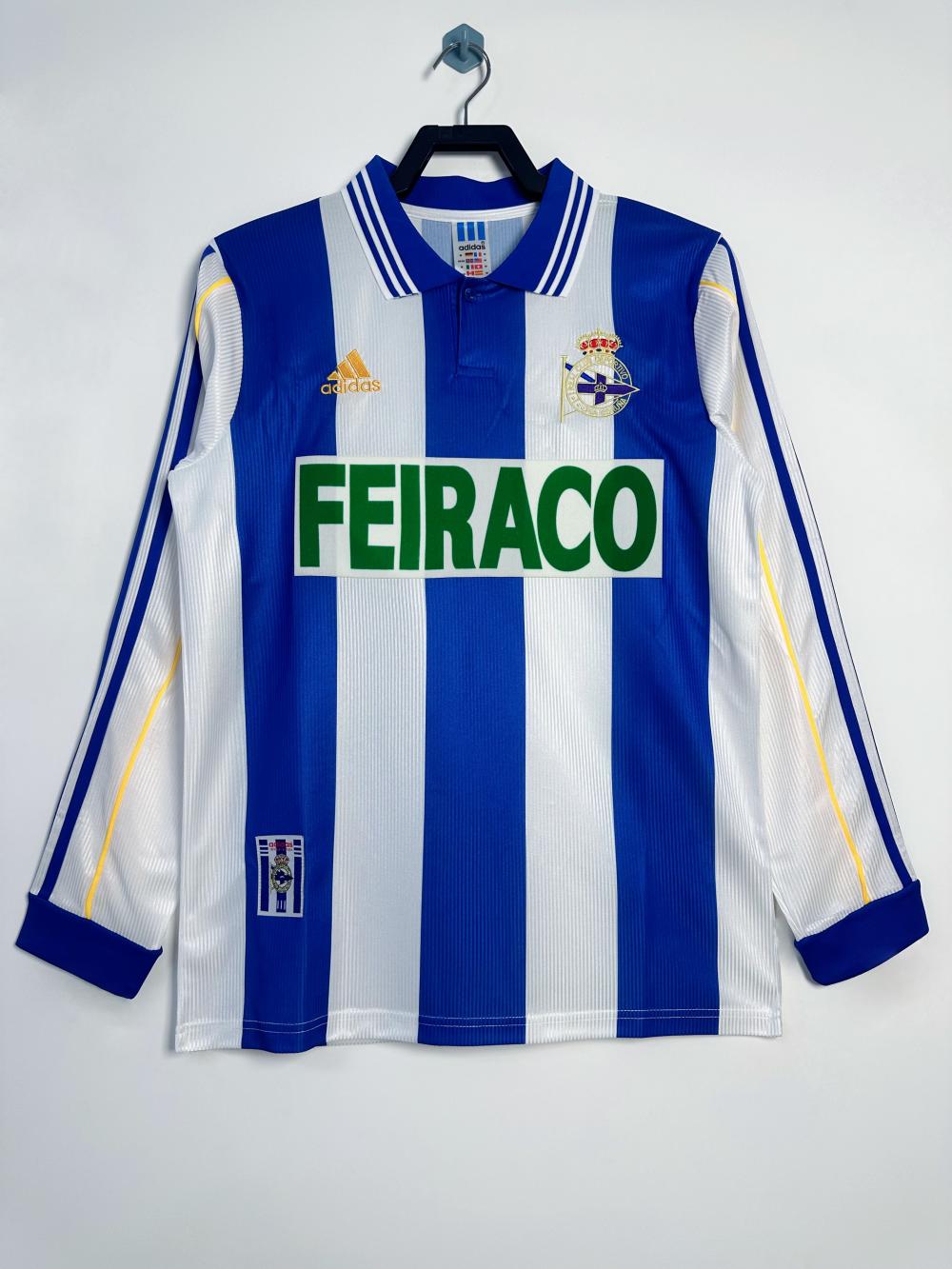 1999-2000 Retro Long Sleeve Deportivo Home