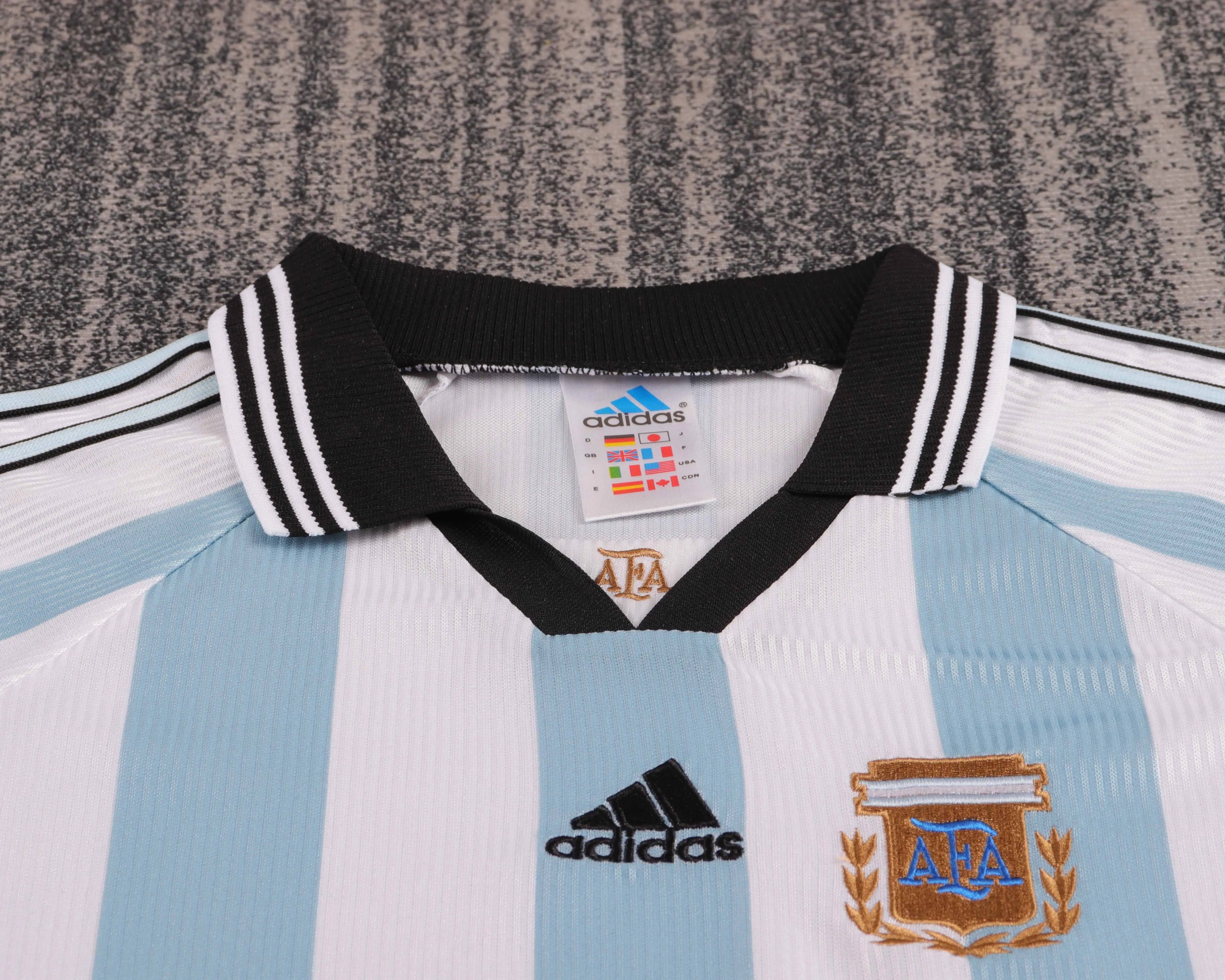 1998 Retro Argentina National Team Home Jersey