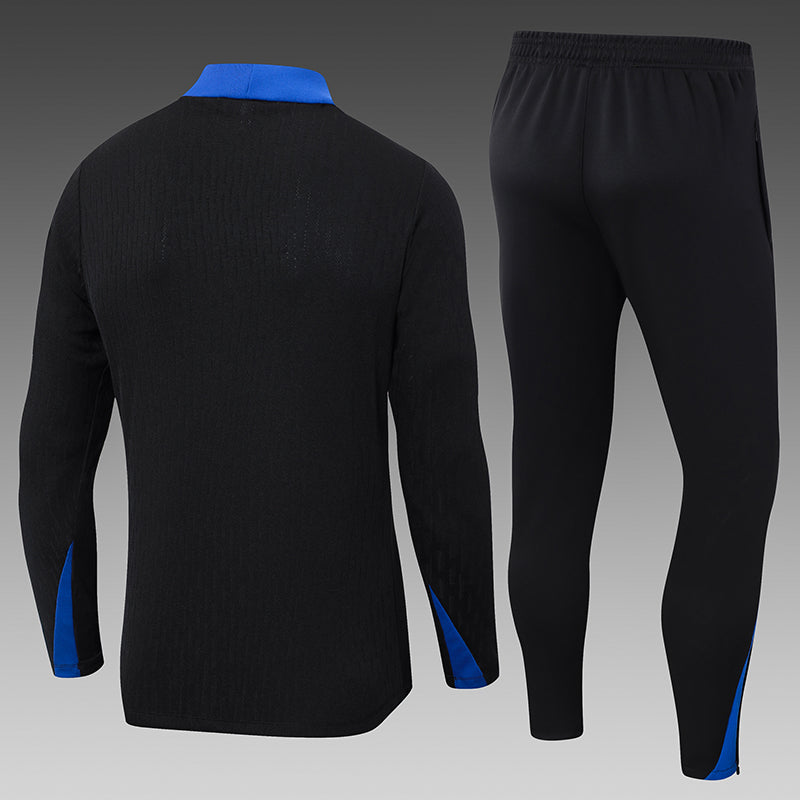 2024-2025 France Half-Pull Training Suit Black