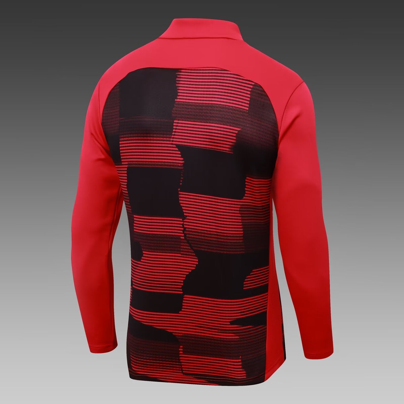 2024/2025 AC Milan Half-Pull Training Suit Black-Red