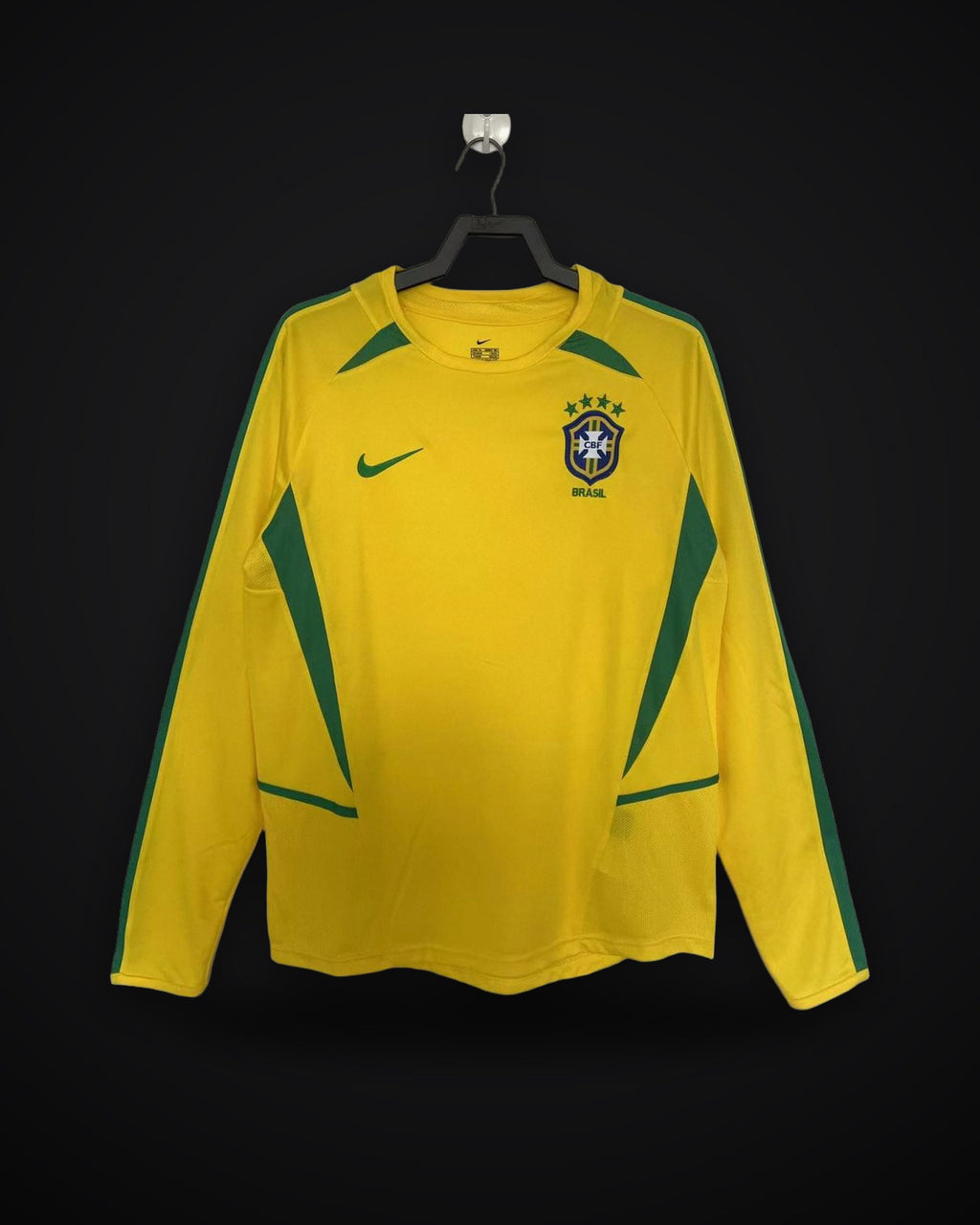 2002 Retro Long Sleeve Brazil Home