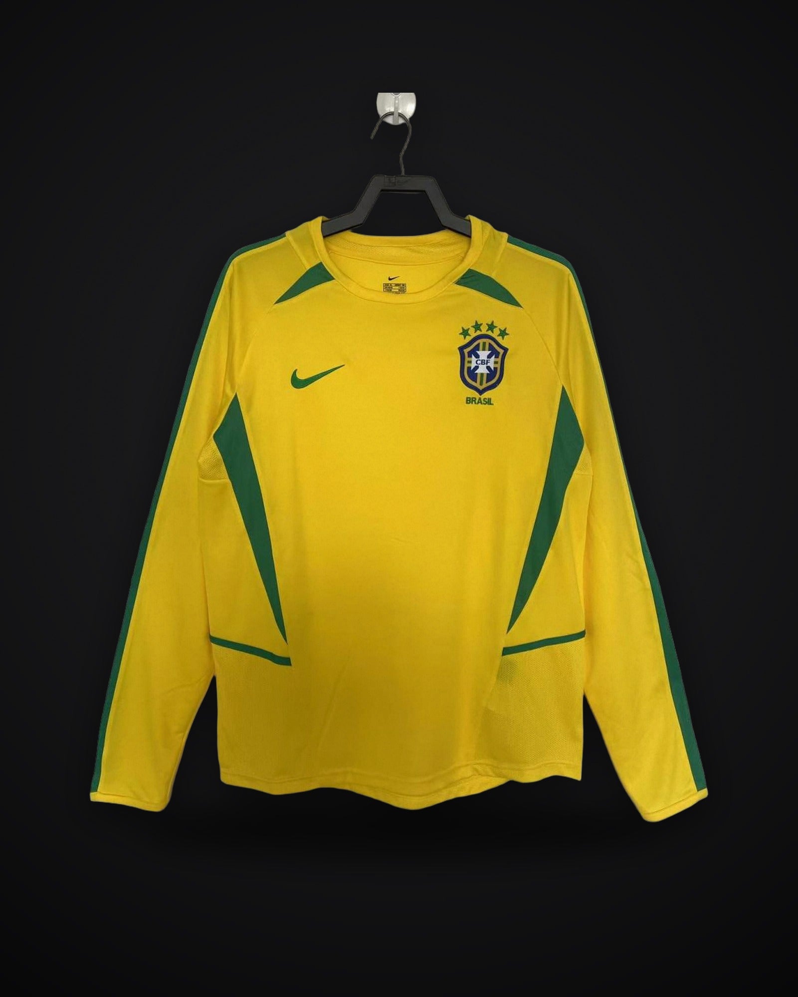 2002 Retro Long Sleeve Brazil Home