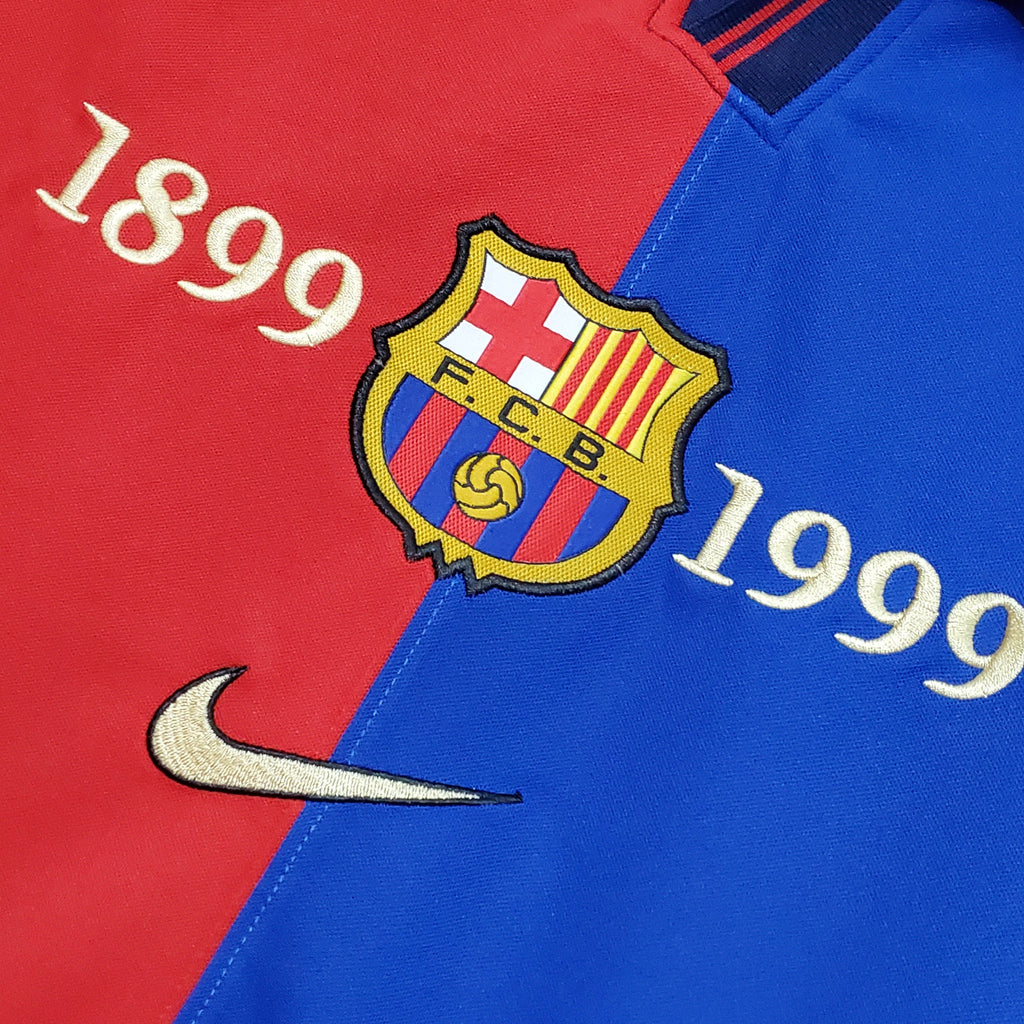 1999/2000 Retro Barcelona Home 100th Anniversary Version