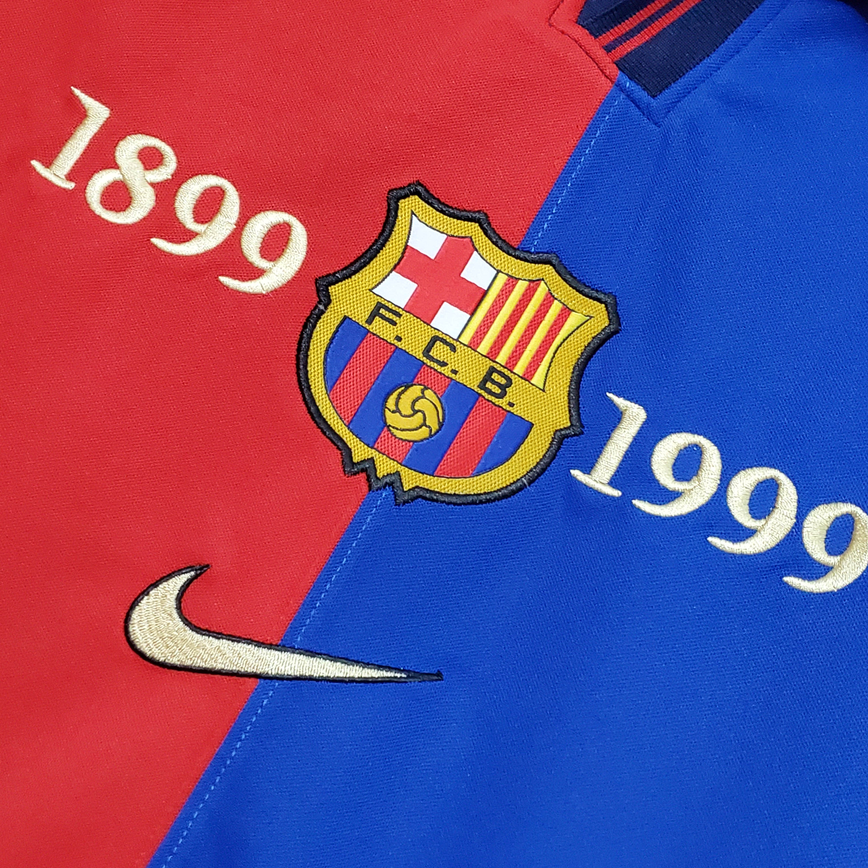 1999/2000 Retro Barcelona Home 100th Anniversary Version