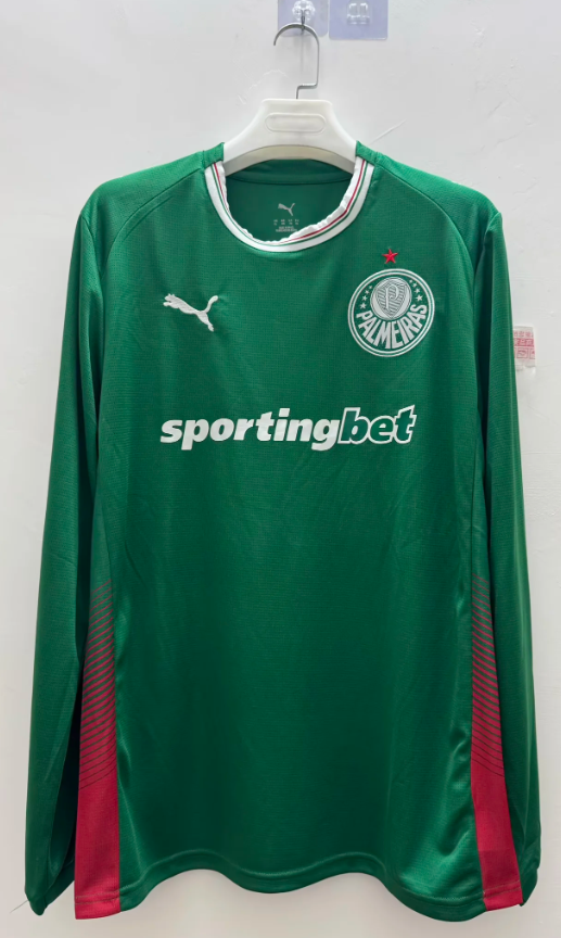 2026/2027 Long Sleeve Palmeiras Home Football Jersey 1:1 Thai Quality topjersey