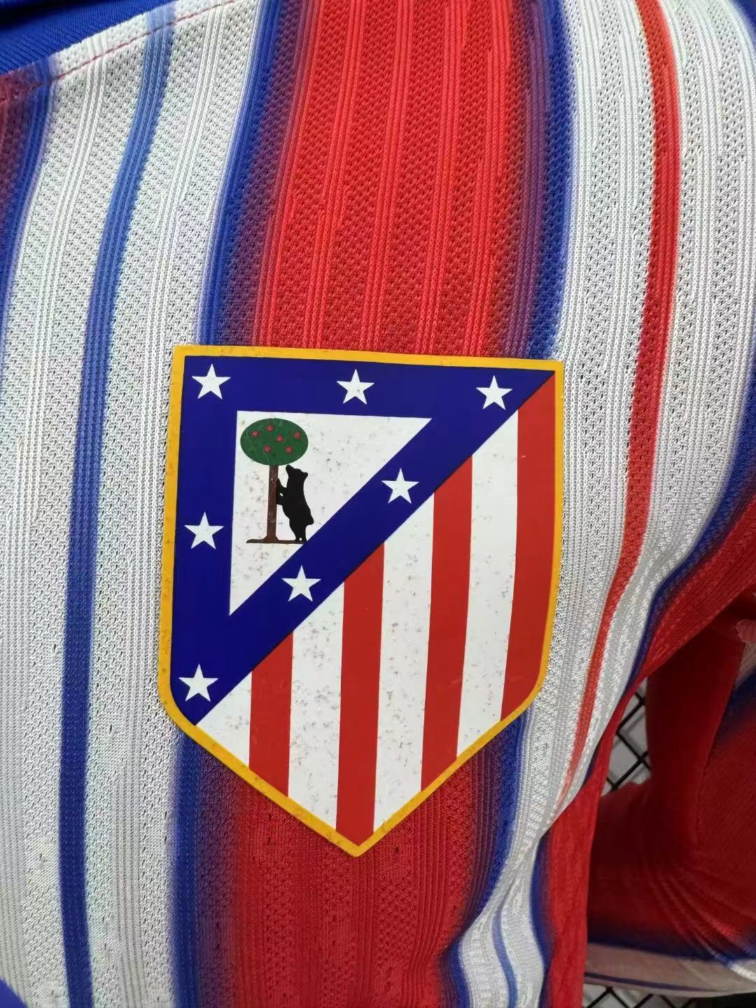 2024/2025 Player Version Atletico Madrid Home Long Sleeve