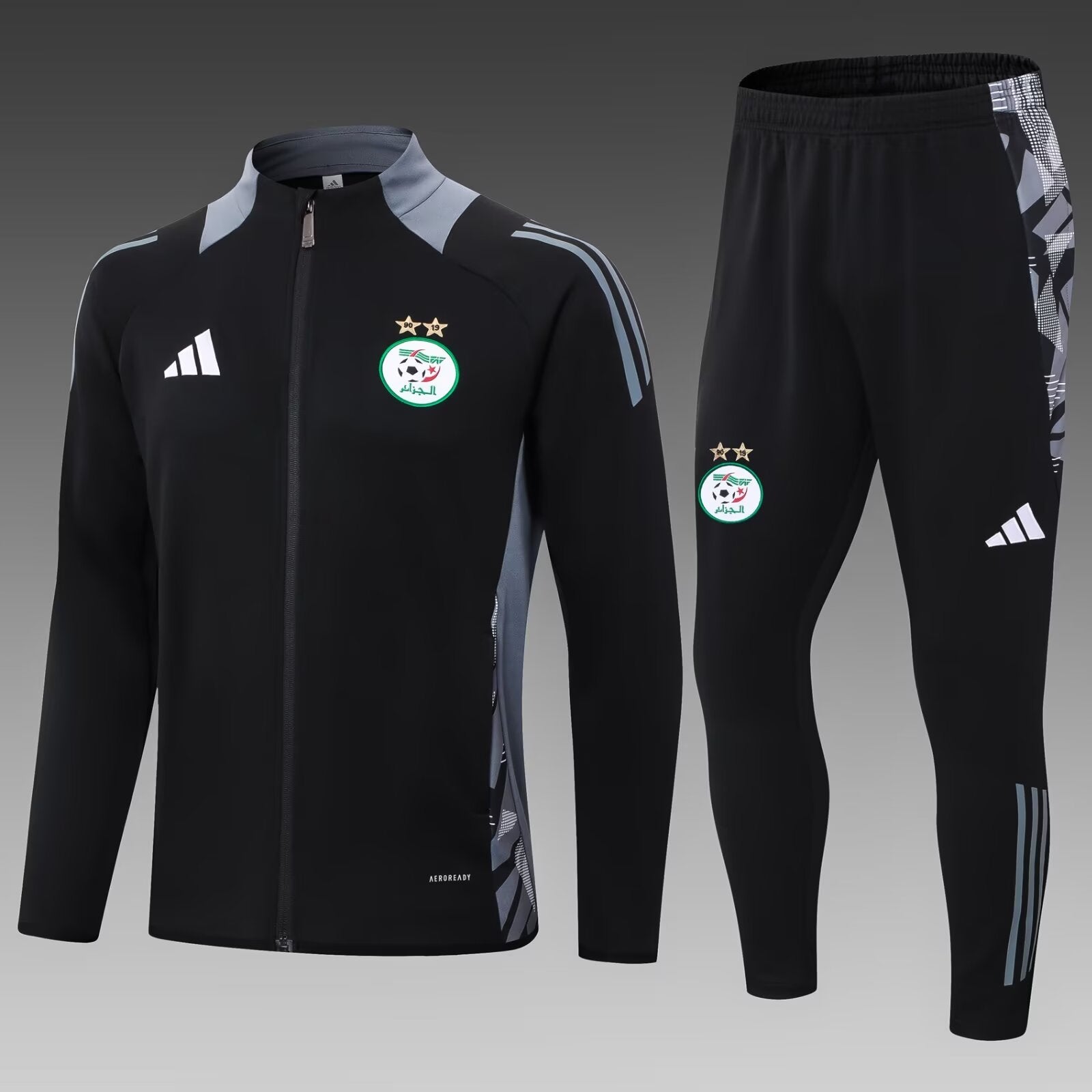 2024 Algeria Long Zipped Jacket Black
