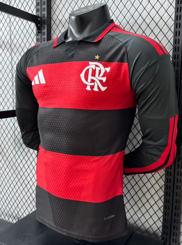 2026/2027 Long Sleeve Player Version Flamengo Home Jersey 1:1 Thai Quality topjersey