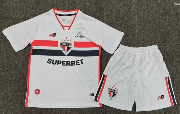 2026/2027 São Paulo Home Jersey 1:1 Thai Quality Kids Size topjersey