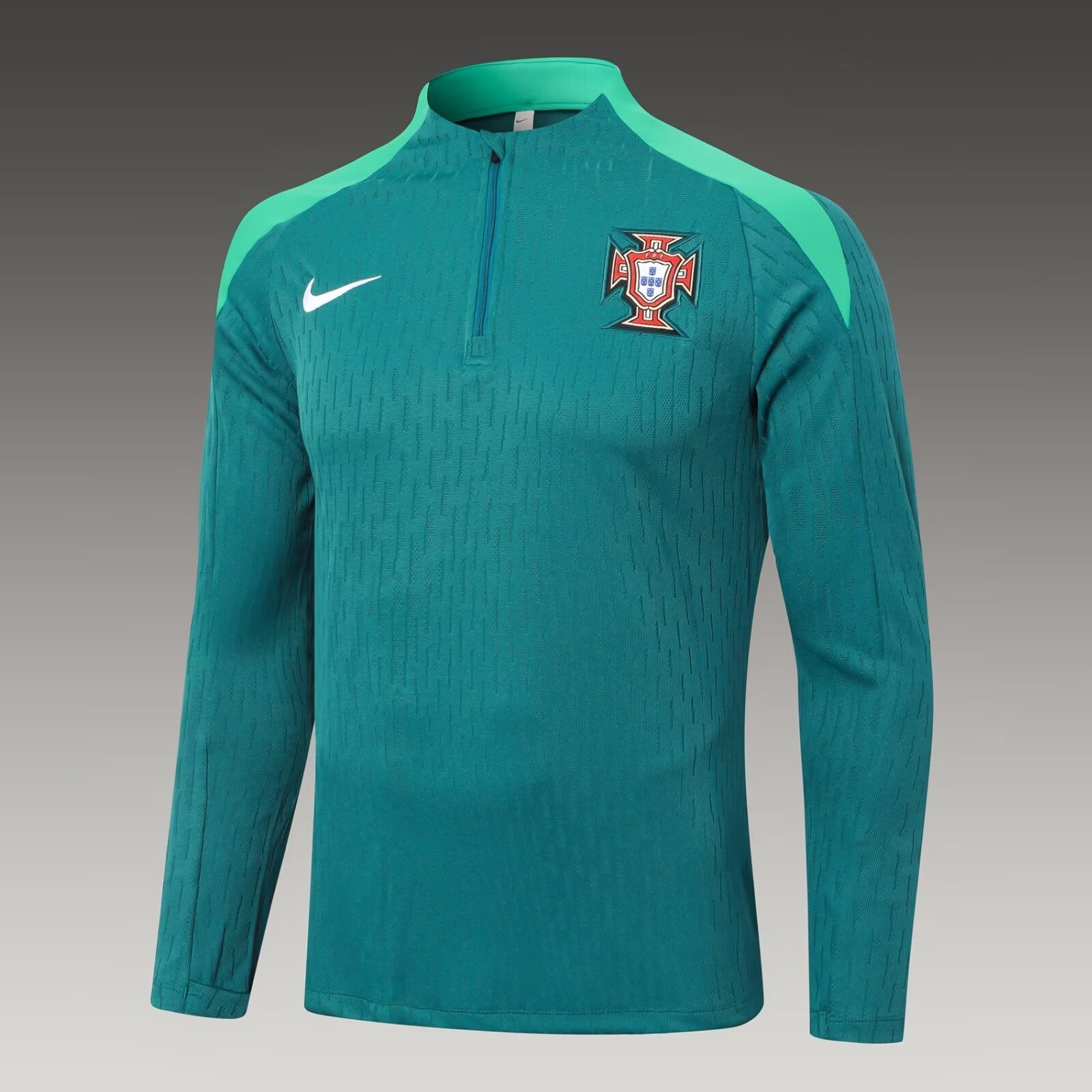 2024 Portugal Half-Pull Training Suit Dark Green