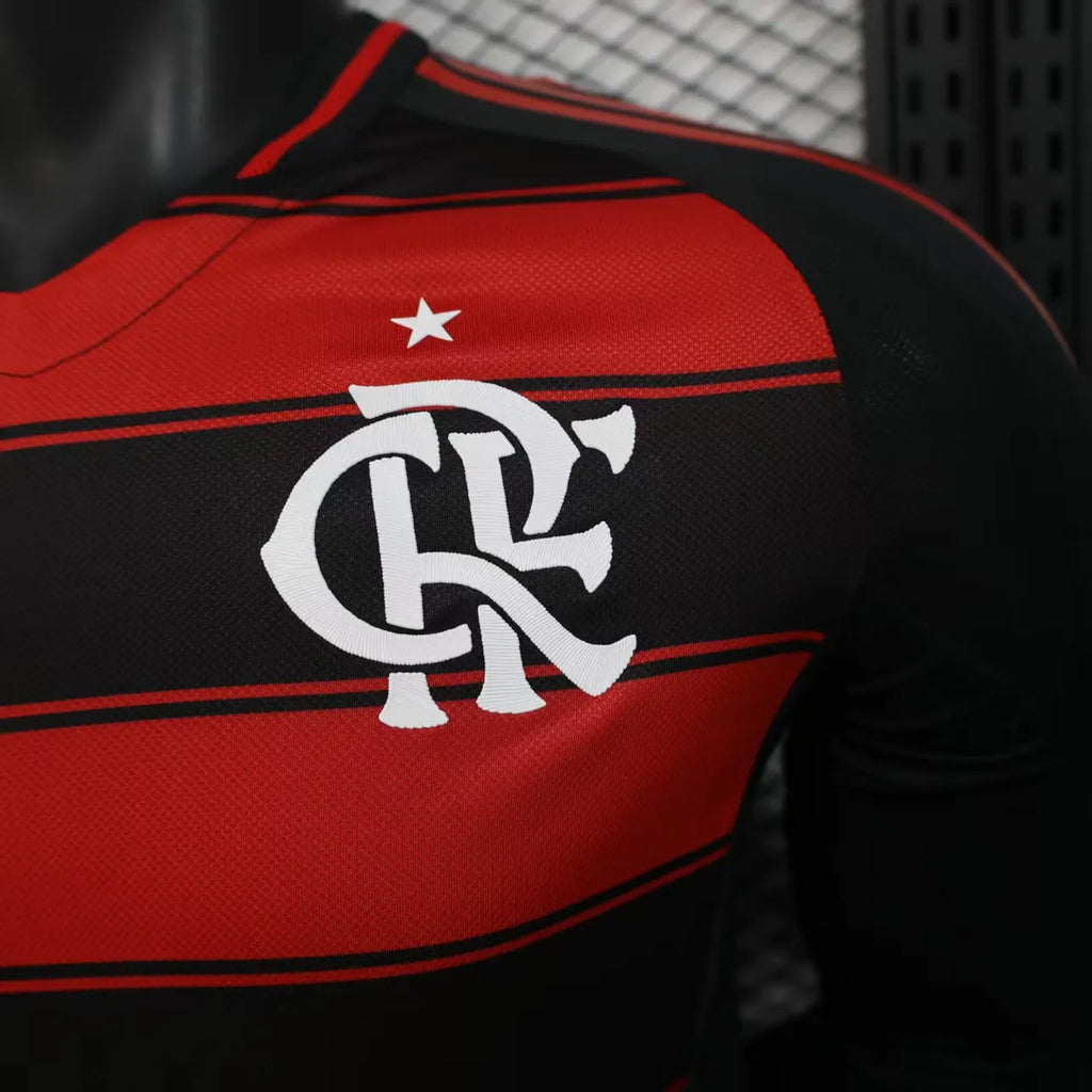 2025/2026 Long Sleeve Player Version Flamengo Home Jersey