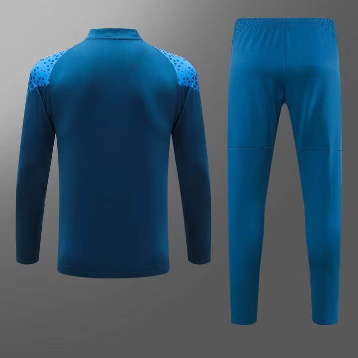 2023/2024 Olympique de Marseille Half-Pull Training Suit Blue