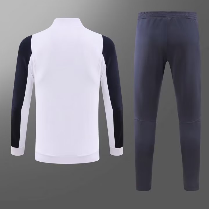 2023/2024 Real Madrid Long Zipped Jacket white