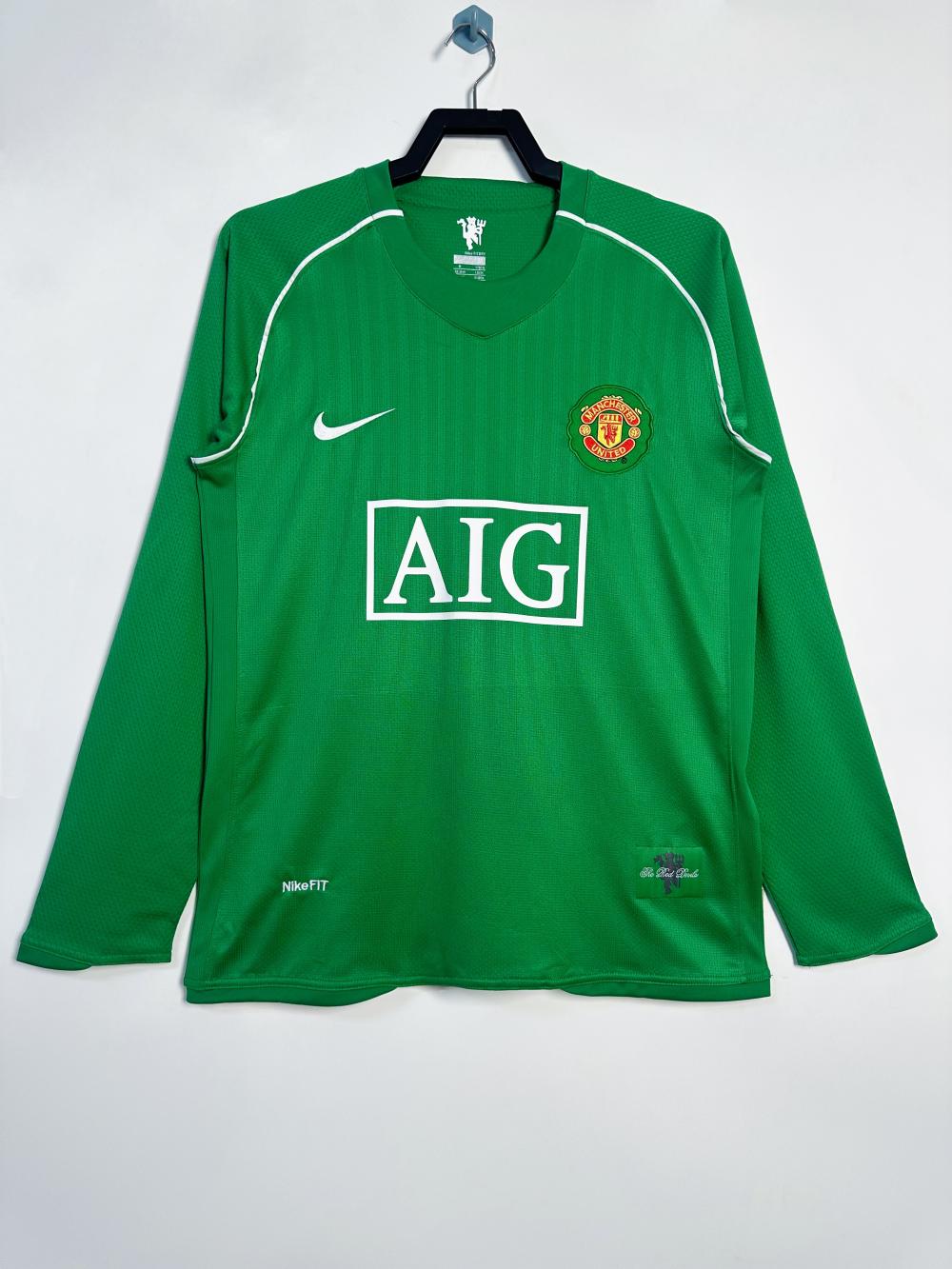 2007/2008 Retro Long Sleeve Manchester United Goalkeeper Green